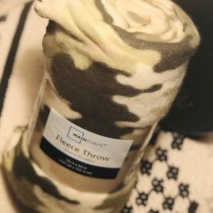 Mainstays camouflage fleece blanket. Brand new
